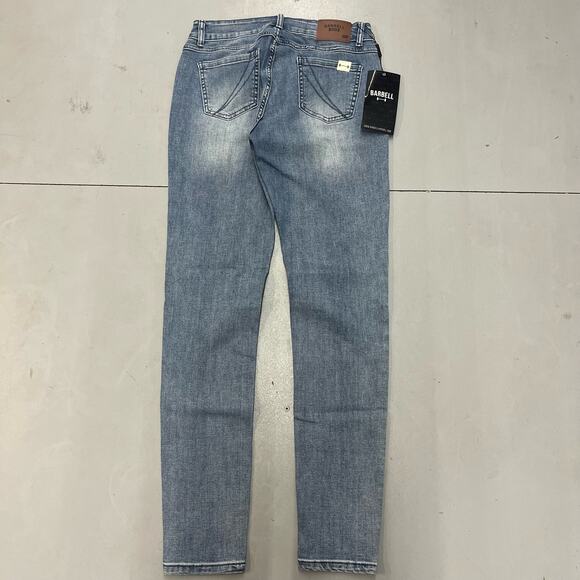 New Barbell Apparel Jeans Womens Slim Athletic Fit SZ 27 With Tags $150 MSRP - Picture 1 of 5